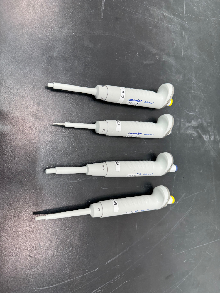 Image of Eppendorf Reference 2 Single Channel Pipettes - Quantity 4